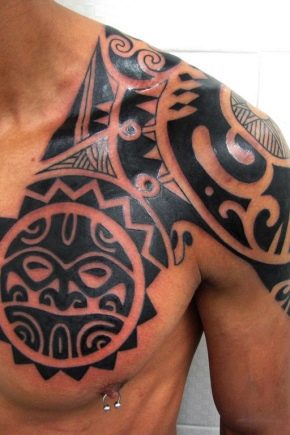 Variety of male tribal tattoos