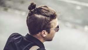 Types of men's Topknot hairstyles (top knot)