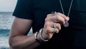 Мушки сребрни прстенови: врсте, правила за избор и ношење