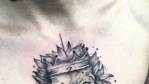All about men's sternum lion tattoos