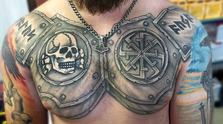 What are armor-shaped tattoos and where to apply them?