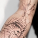 Geometric style tattoos for men